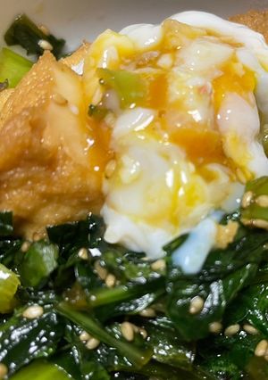 厚揚げと小松菜の煮物-レシピのメイン写真
