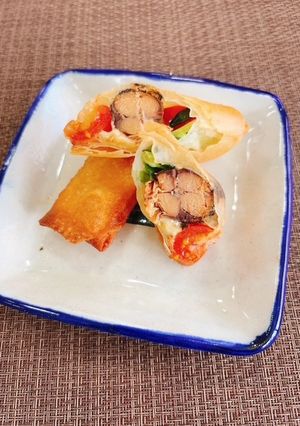 さば水煮缶とトマトの春巻き-レシピのメイン写真