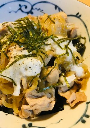 豚こまぎれ肉の豚とろろ丼-レシピのメイン写真