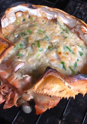 🔰簡単おつまみ！カニ面のねぎ味噌甲羅焼き🦀-レシピのメイン写真