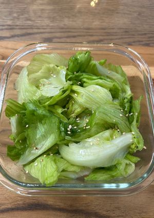 レタスだけで！簡単ズボラ☆うま塩無限サラダ-レシピのメイン写真