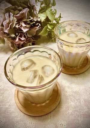 家族で飲める甘い豆乳コーヒー牛乳-レシピのメイン写真