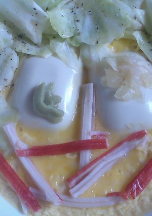 レンチンで豆腐入り茶碗蒸し風V18〜酢キャベツ-レシピのメイン写真