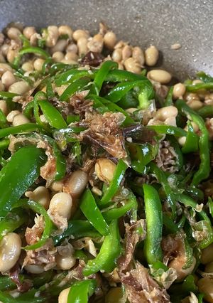 簡単⭐︎ホクホク大豆とピーマン😋和え物-レシピのメイン写真