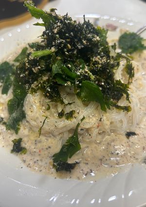 白滝の豆腐明太子クリームパスタ-レシピのメイン写真