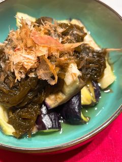 蒸し茄子のもずく和え-レシピのメイン写真