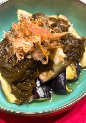 蒸し茄子のもずく和え-レシピのメイン写真