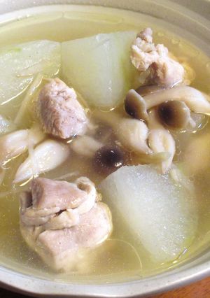 【 鶏もも肉と冬瓜の生姜スープ煮 〗-レシピのメイン写真