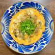 カキとネギの卵焼き