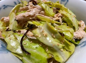 うま塩キャベツのササミ（鶏肉）和え-レシピのメイン写真