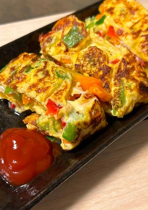 ピーマン卵焼き-レシピのメイン写真
