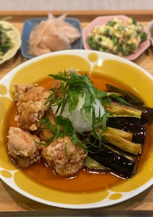 ♡鶏ももとなすの揚げ浸し♡-レシピのメイン写真