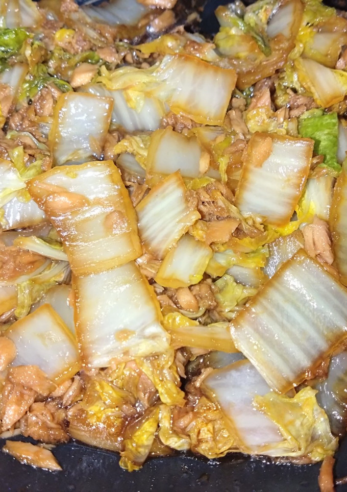 白菜とツナの簡単和風煮-レシピのメイン写真