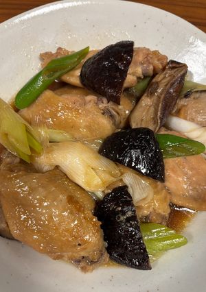 鶏手羽と椎茸の甘辛煮-レシピのメイン写真