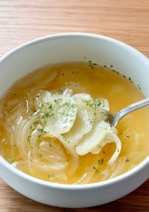 【楽めし】じゃがいもと玉ねぎのスープ-レシピのメイン写真