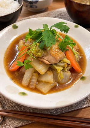 ご飯が進む！鶏もも肉と白菜のとろとろ中華あん-レシピのメイン写真