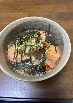 鮭のオートミール出汁茶漬け-レシピのメイン写真