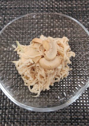 切干大根と茸の醤油マヨ和え（備蓄料理）-レシピのメイン写真