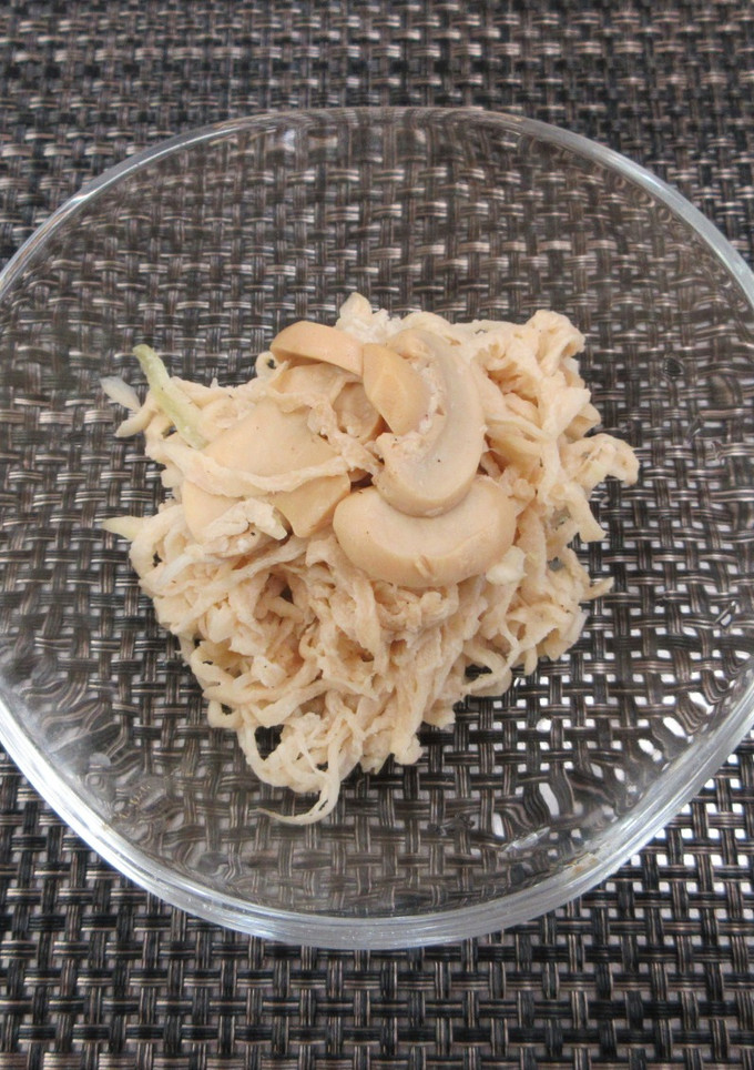 切干大根と茸の醤油マヨ和え（備蓄料理）-レシピのメイン写真
