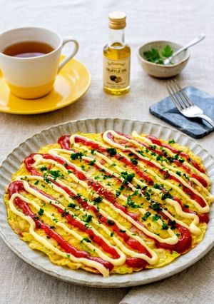 レンジで簡単♪ベーコンチーズの卵ご飯-レシピのメイン写真