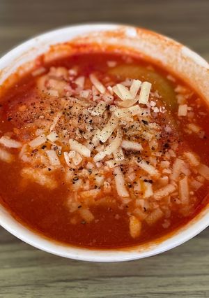 トマトジュースで作る！ツナ玉ねぎスープ-レシピのメイン写真