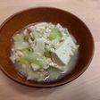 豆腐とキャベツと茸のそぼろ煮