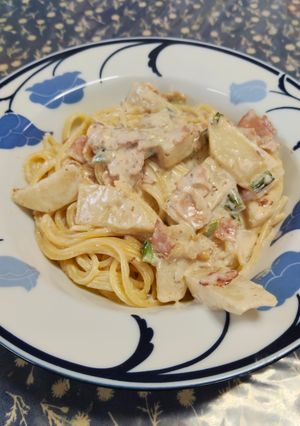 蕪とベーコンのクリームパスタ-レシピのメイン写真