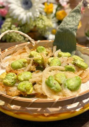 新玉ねぎとそら豆のかき揚げ-レシピのメイン写真