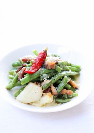 蒸し焼きで簡単に【インゲンのオイル蒸し】-レシピのメイン写真