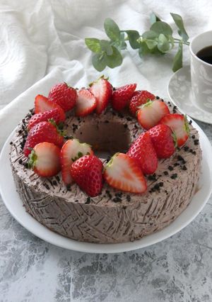 ノンオイルのシフォンケーキ-レシピのメイン写真