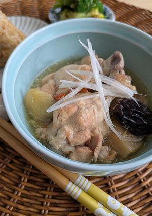 気血めぐる!圧力鍋でトロトロ参鶏湯-レシピのメイン写真
