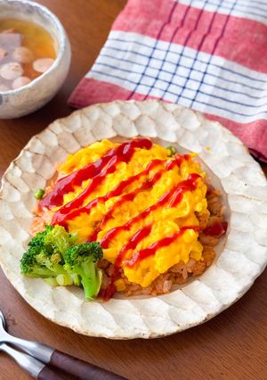 包まないオムライス-レシピのメイン写真