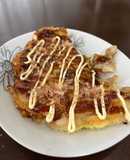 具沢山でボリューム満点⭐︎米粉お好み焼き
