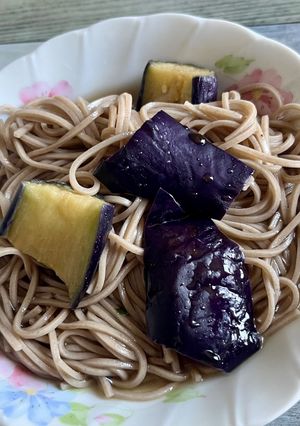 冷凍揚げナスのあじが薄まらない冷たい麺-レシピのメイン写真