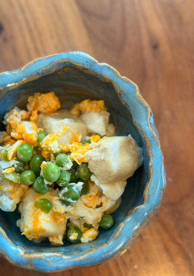 うすいえんどうと高野豆腐の卵とじ-レシピのメイン写真