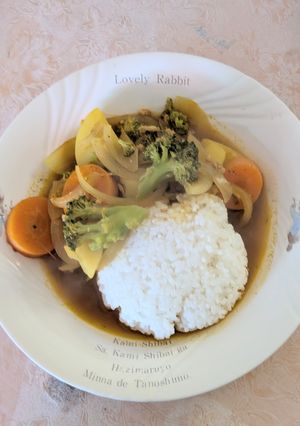 簡単★昼食！ケチャップソイソースカレー-レシピのメイン写真