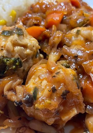 【アレンジ】蓮根鶏団子のミートボール-レシピのメイン写真