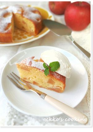 りんご*ヨーグルトバターケーキ-レシピのメイン写真