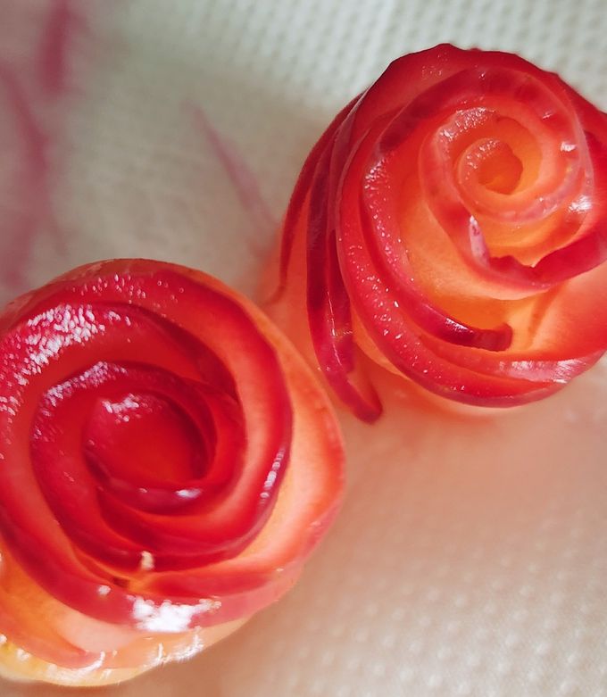 レンジde林檎薔薇☆コンポートトッピング by マダム・フィーカ