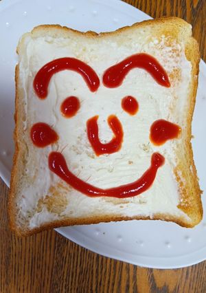 クリームチーズとケチャップのトースト-レシピのメイン写真