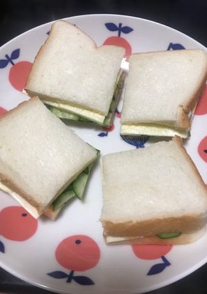実は胡瓜って痩せる⭐︎サンドウィッチ-レシピのメイン写真