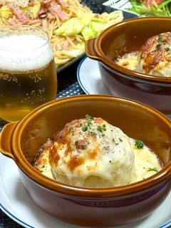 新玉ねぎの肉詰めチーズ焼き🧅-レシピのメイン写真