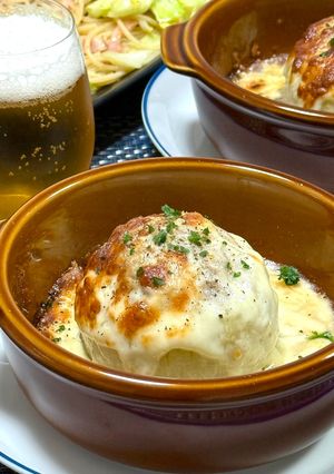 新玉ねぎの肉詰めチーズ焼き🧅-レシピのメイン写真