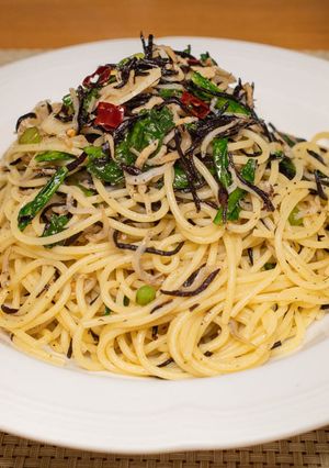 ひじきとちりめんじゃこのパスタ-レシピのメイン写真