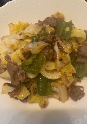 牛肉と野菜の炒め物-レシピのメイン写真