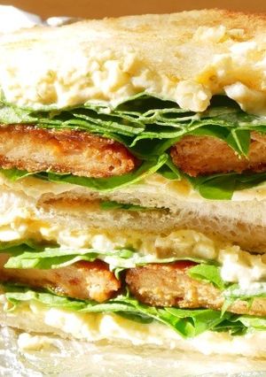 コストコ食材　サーモンメンチサンド-レシピのメイン写真