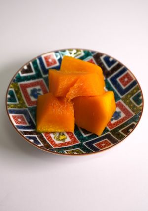 皮なしカボチャのレンチン煮-レシピのメイン写真