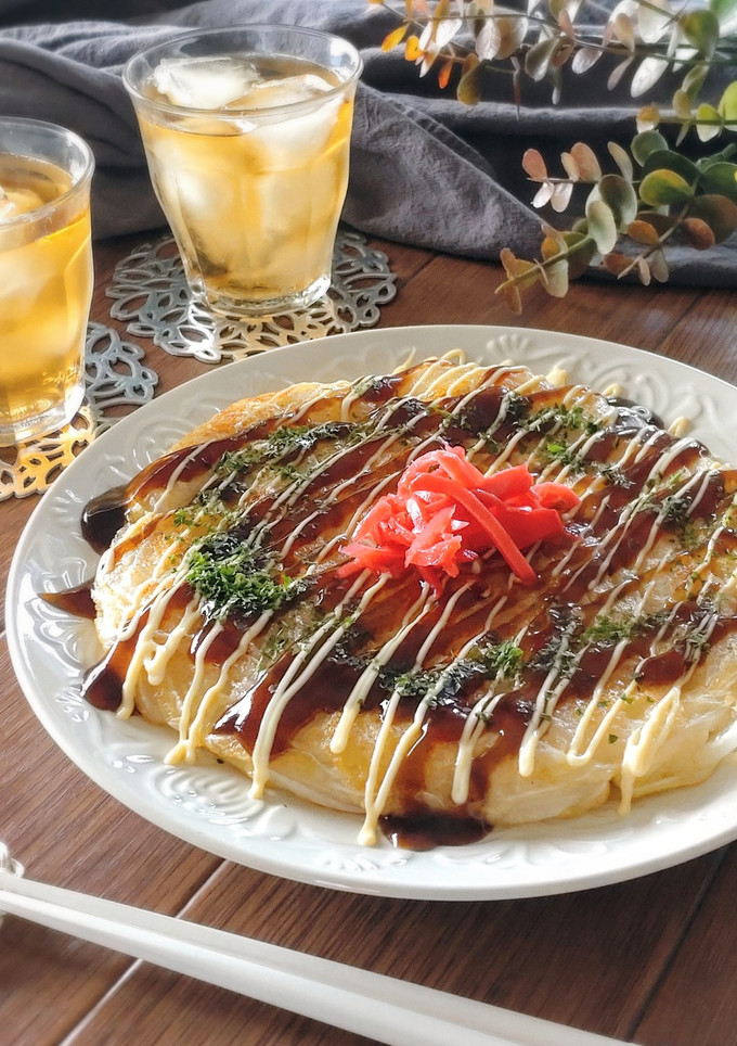 卵小麦粉無し☆豆腐と新玉ねぎのお好み焼き-レシピのメイン写真