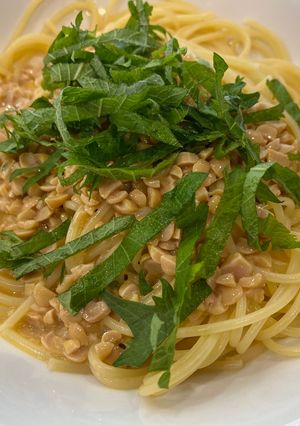 簡単！絶品納豆パスタ-レシピのメイン写真