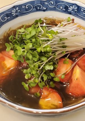 簡単！時短！もずくトマト-レシピのメイン写真